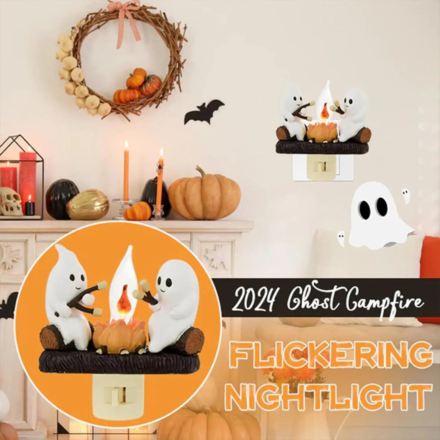 Enchanted Ghost Campfire Nightlight