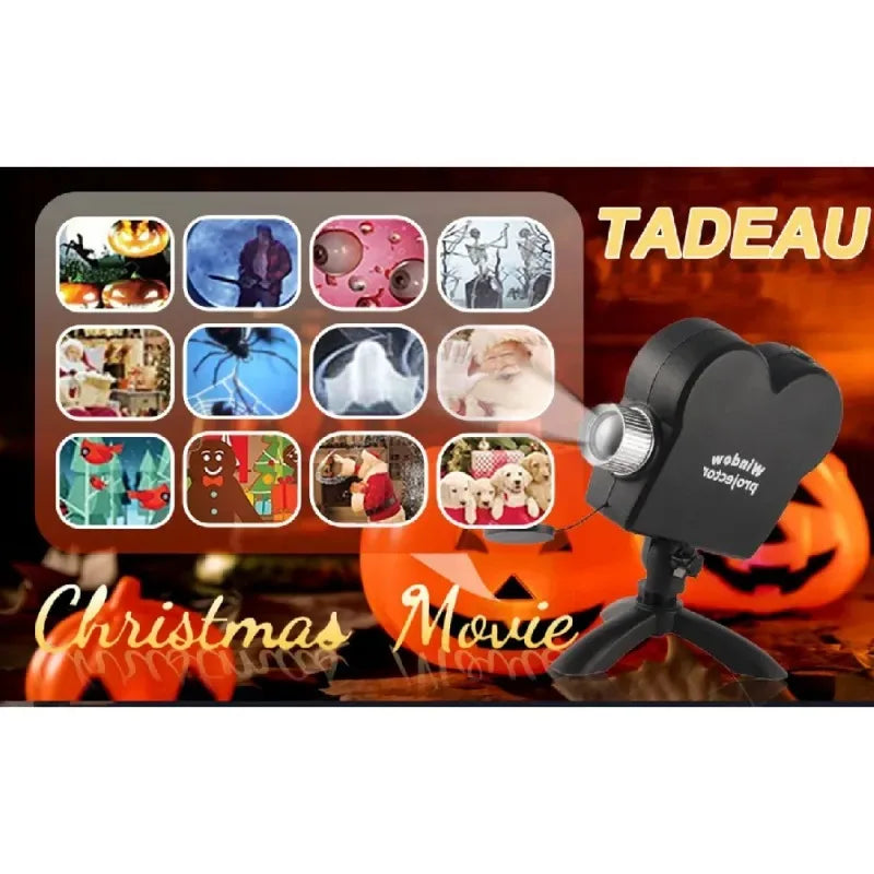 Halloween / Christmas LED Projector, 12  Holiday Scenes